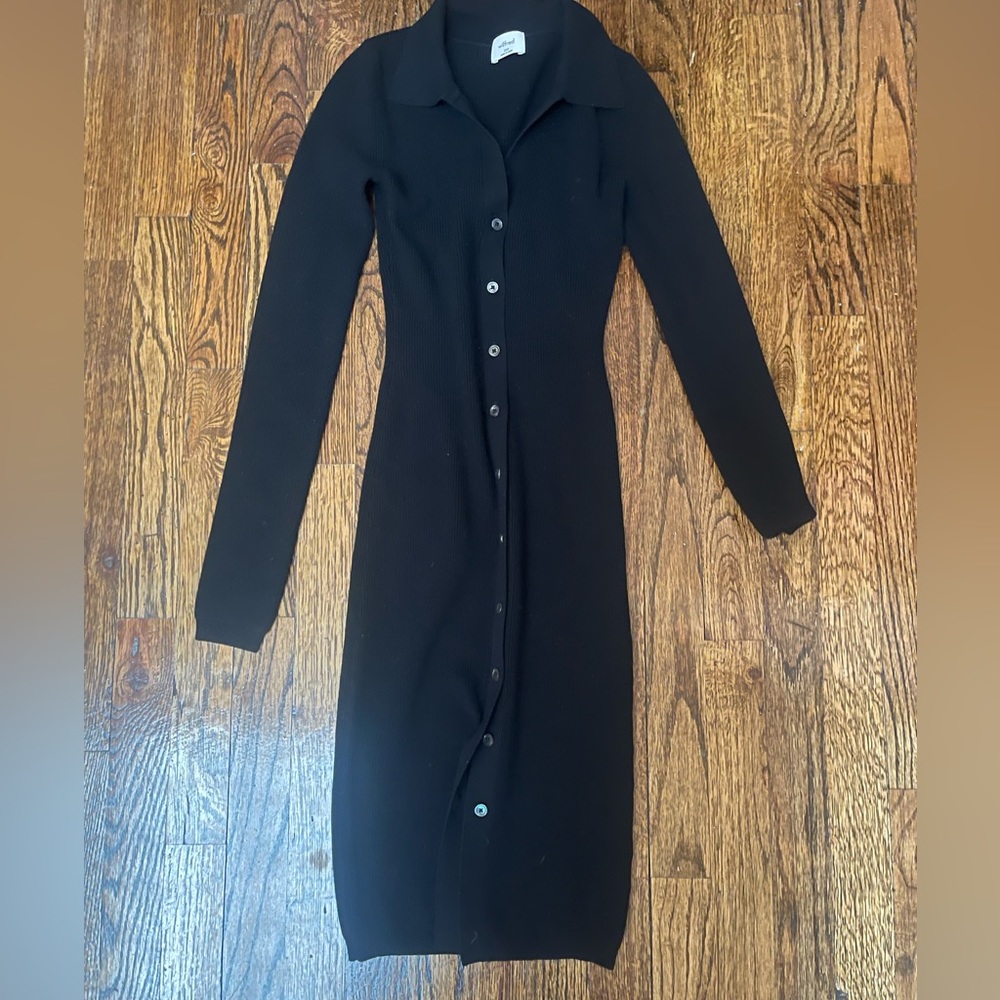 Wilfred Aritzia button down sweater dress